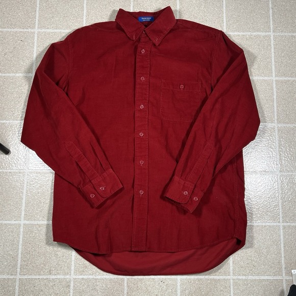 Pendleton Other - Pendleton WAYNE SHIRT Long Sleeve Button Down Red Corduroy Shirt Men's Size L